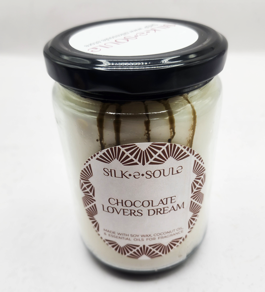 Elegant Premium, All-Natural Scented Soy Candle - CHOCOLATE LOVER'S DREAM