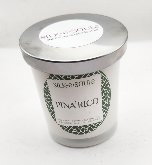 Elegant Premium, All-Natural Scented Soy Candle - Pina Rico