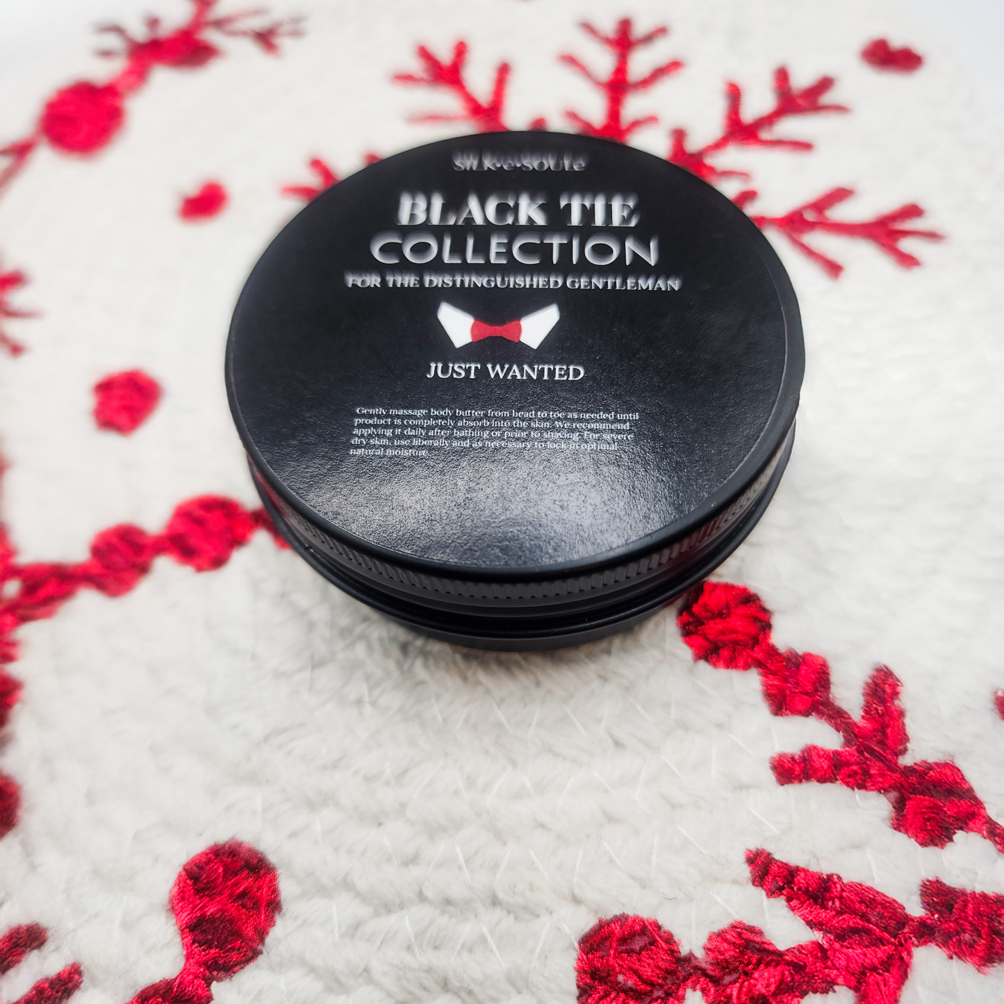 Premium Fragrance Black Tie Collection Body Butter for Men - JUST WANTED (Signature Fragrance)