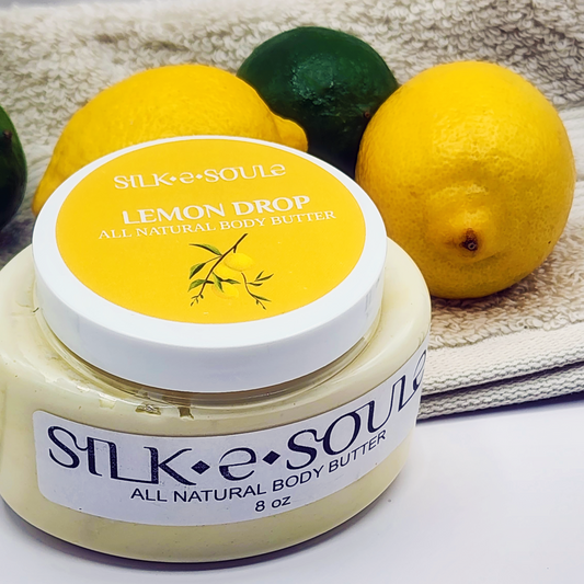 Universal Organic All-Natural Scented Body Butter- LEMON DROP (Signature Fragrance)